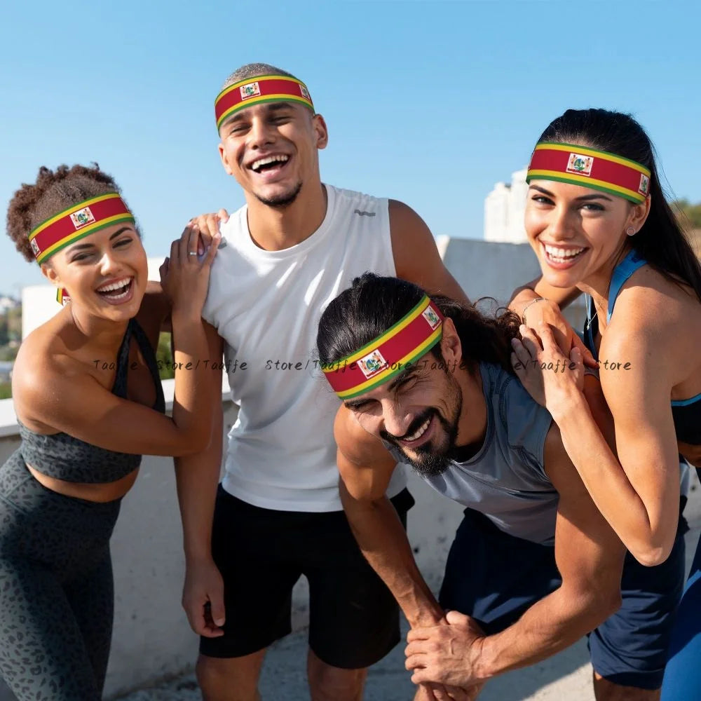 Sweatband Bandanas Flag Of Suriname Hairband Head Tie Sports Headband Hair Accessories