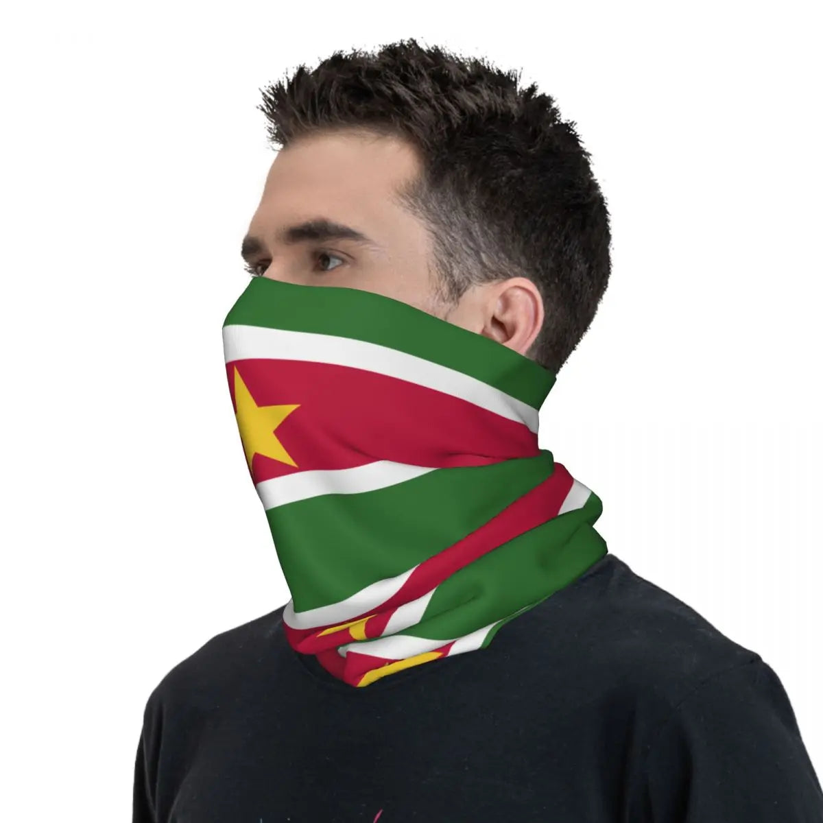 Motorsports Racing Bandana Accessories Neck Cover Suriname Flag Scarf Warm Balaclava For Riding Windproof